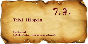Tihi Hippia névjegykártya